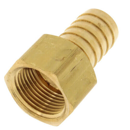 Main product image of 1" Hose Barb x 3/4" NPT Female Brass Pipe Adapter