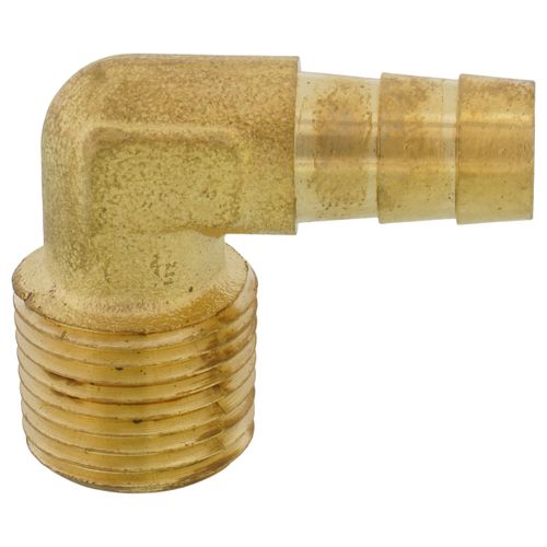 Main product image of 3/8" Hose Barb x 3/8" Male Pipe 90° Brass Elbow