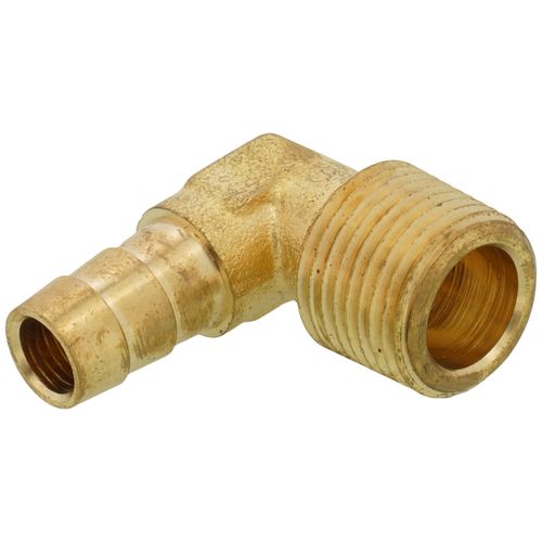 Main product image of 3/8" Hose Barb x 3/8" Male Pipe 90° Brass Elbow