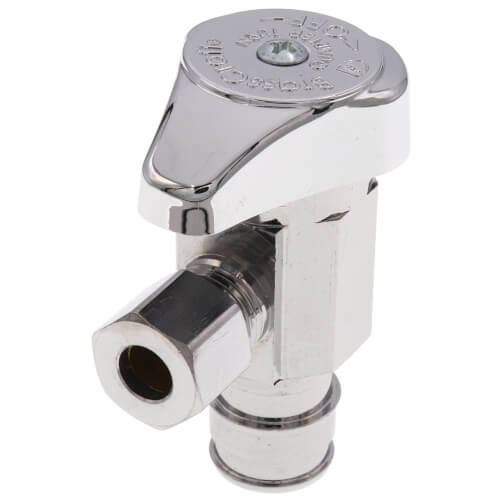 Main product image of 1/2" Cold Expansion PEX x 1/4" OD Compression, 1/4" Turn Angle Valve