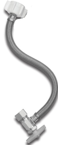 Main product image of 1/2" PEX Expansion x 7/8" Ballcock One Piece Supply Riser Kit, 1/4 Turn Straight (20" Length)