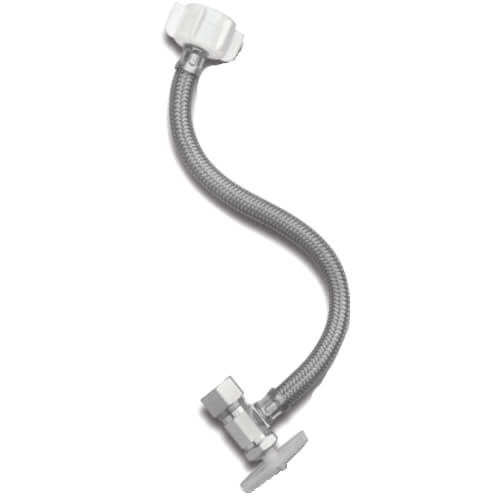 Main product image of 1/2" PEX Expansion x 1/2" FNPT One Piece Supply Riser Kit, 1/4 Turn Angle (20" Length)