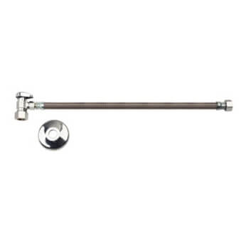 Main product image of 1/2" Compression x 3/8 Compression One Piece Supply Riser Kit, 1/4 Turn Angle (20" Length)