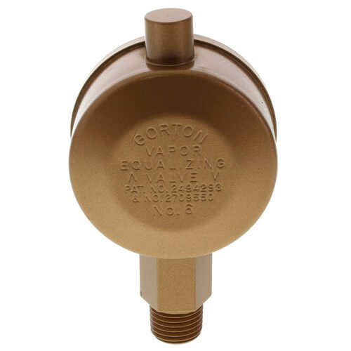 Main product image of Gorton No. 6, 1/4" Straight Vapor Equalizing Valve