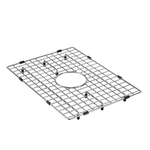Main product image of Stainless Steel Center Drain Bottom Grid Accessory Fits 13" X 18" Sink Bowls, GA763