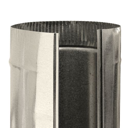7" x 5' Round Metal Duct Pipe