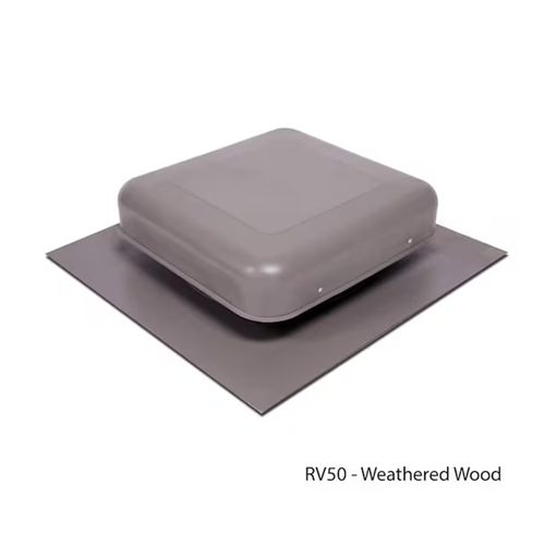 Main product image of Aluminum Square Top Roof Louver Vent (Weathered Wood), RV50AWW
