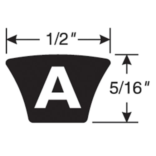 Main product image of Hi-Power II V-Belt w/ Automotive Sleeve, 45.94" Pitch (46.22" Length)