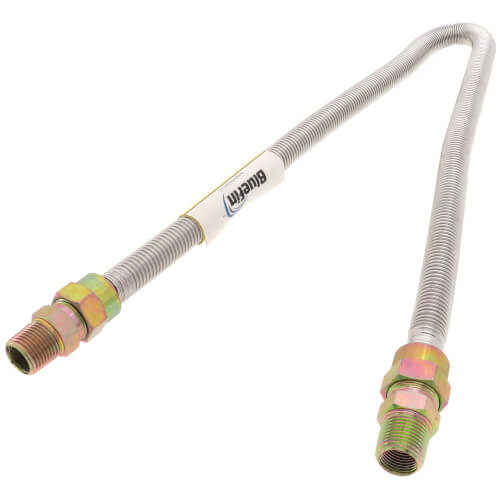 Main product image of 1/2" ID (5/8" OD) Stainless Steel Gas Connector 1/2" MIP x 1/2" MIP (36" Length)