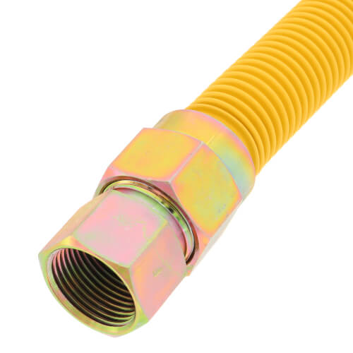 Main product image of 3/4" ID (7/8" OD) Coated Stainless Steel Gas Connector w/ 3/4" MIP Fittings (48" Length)