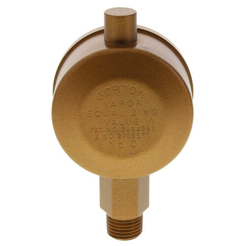 Main product image of Gorton No. C, 1/4" Straight Vapor Equalizing Valve