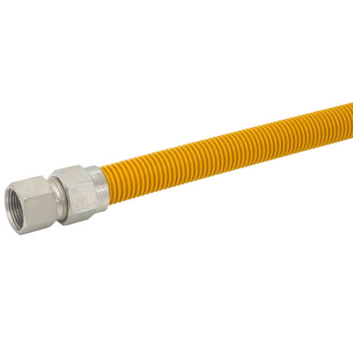 Main product image of 3/4" ID (7/8" OD) Coated Stainless Steel Gas Connector w/ 3/4" FIP x 3/4" MIP Fittings (36" Length)