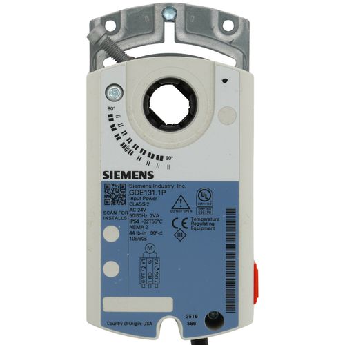 Main product image of GDE Non-Spring Return 44 lb-in Electric Damper Actuator w/ Floating Input Signal
