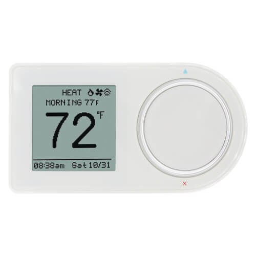7 Day Programmable WiFi Thermostat, Dual Mount - White (2 Heat - 2 Cool)