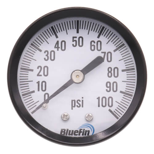Main product image of 2" Pressure Gauge, Back Mount (0-100 PSI)