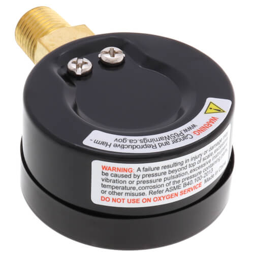 Main product image of 2" Dual Scale Economy Pressure Gauge, Bottom Mount (0-100 PSI)