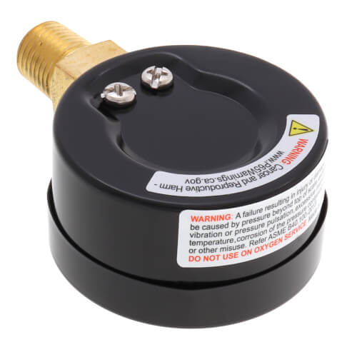 Main product image of 2" Dual Scale Economy Pressure Gauge, Bottom Mount (0-200 PSI)