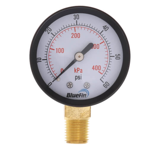 GEPD260BM Bluefin GEPD260BM 2" Dual Scale Economy Pressure
