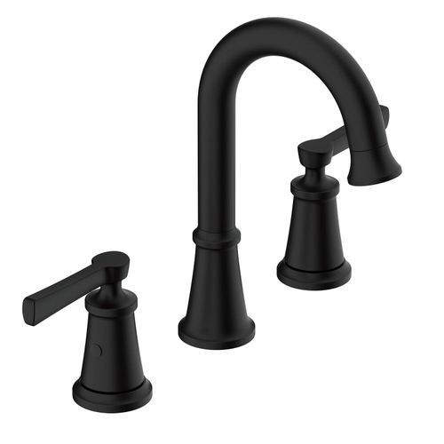 Main product image of Northerly 2 Handle Widespread Bathroom Faucet w/ 50/50 Touch-Down Drain (Satin Black), D304179BS