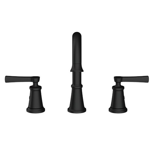 Main product image of Northerly 2 Handle Widespread Bathroom Faucet w/ 50/50 Touch-Down Drain (Satin Black), D304179BS