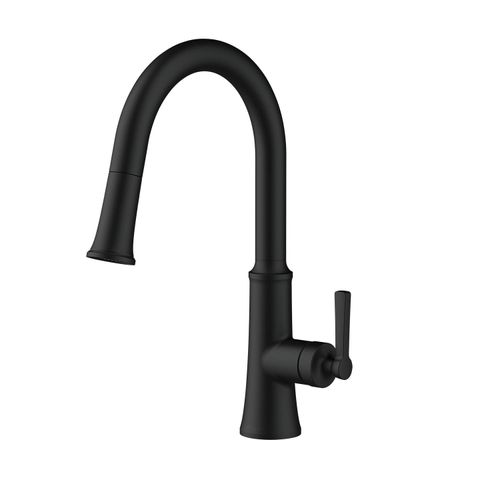 Main product image of Northerly Single Handle Pull-Down Kitchen Faucet (Satin Black), D454079BS