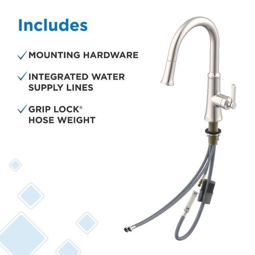 Main product image of Northerly Single Handle Pull-Down Kitchen Faucet (Stainless Steel), D454079SS