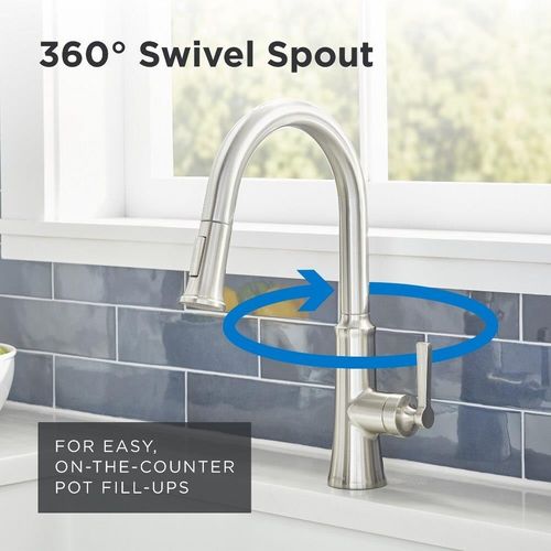 Main product image of Northerly Single Handle Pull-Down Kitchen Faucet (Stainless Steel), D454079SS