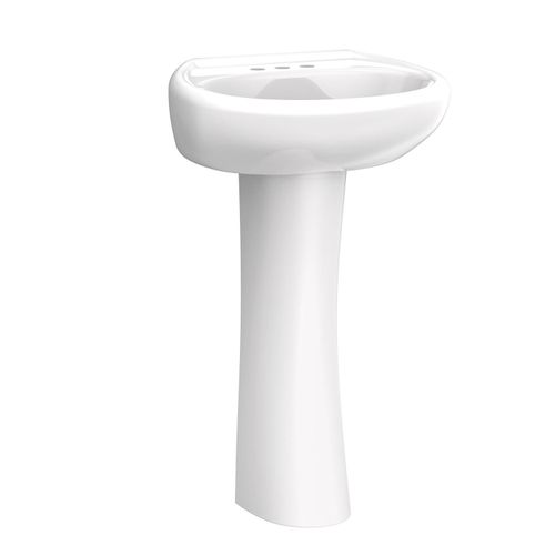 Main product image of Maxwell 4" Centers Petite Pedestal Bathroom Sink, Sink Basin Only (White), G0012504