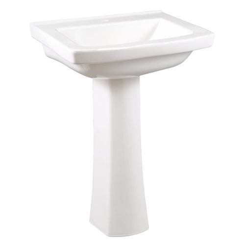 Main product image of Burr Ridge 24" Pedestal Bathroom Sink Top Single Hole, Pedestal Not Included (White), G0012512