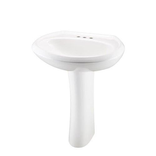 Main product image of Maxwell Pedestal Bathroom Sink Top 25.2"x20.5" 4"CC, Pedestal Not Included (White), G0012514