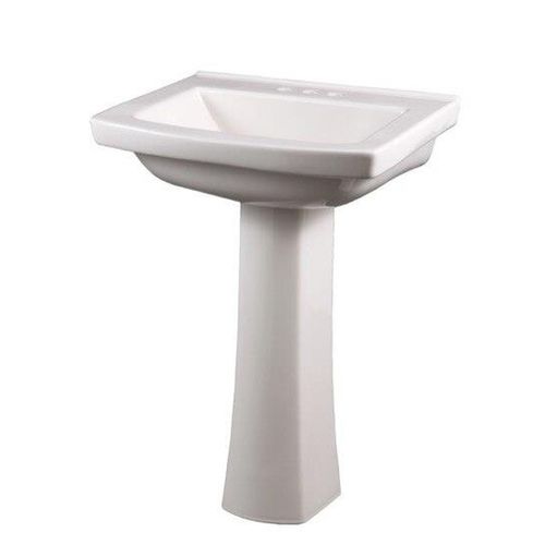 Main product image of Burr Ridge 24" Pedestal Bathroom Sink Top 4" CC, Pedestal Not Included (White), G0012515