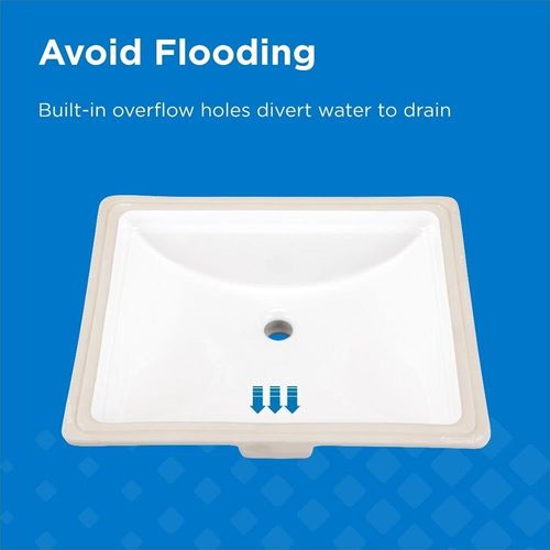 Main product image of Logan Square Rectangular Standard Undercounter Bathroom Sink (White), G0012760