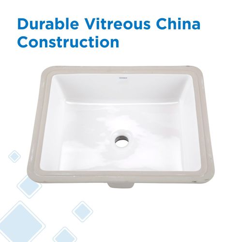 Main product image of Wicker Park Rectangular Undercounter Bathroom Sink (White), G0012791