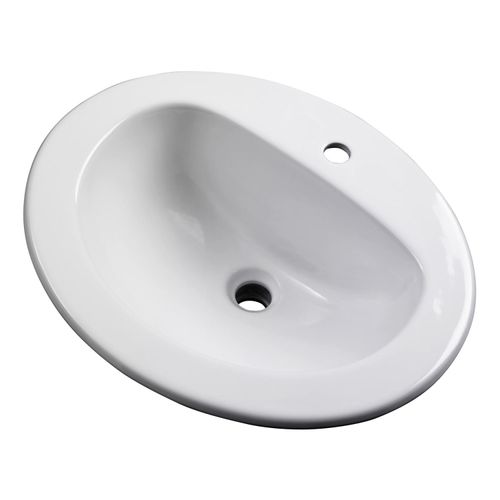 Main product image of Maxwell Oval Single Hole Self-Rimming Bathroom Sink (White), G0012831CH