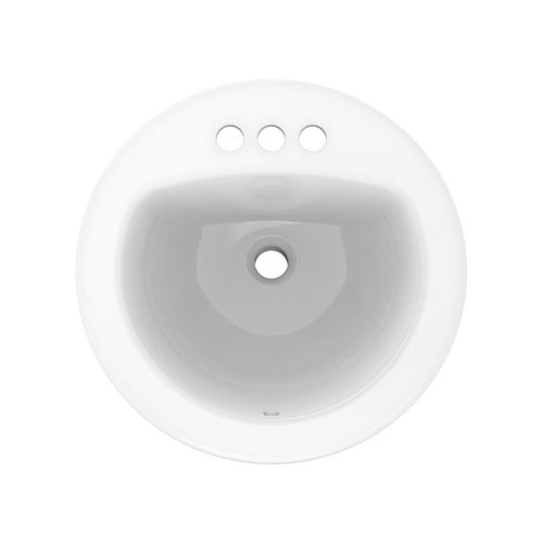 Main product image of Maxwell Round 4" Centers Self-Rimming Bathroom Sink (White), G0012884CH