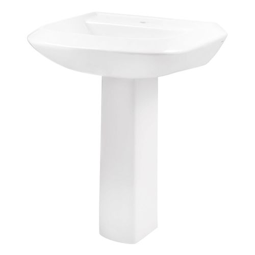 Main product image of Avalanche Standard Pedestal Bathroom Sink Top 25"x21" Single Hole, Pedestal Not Included (White), G0013592