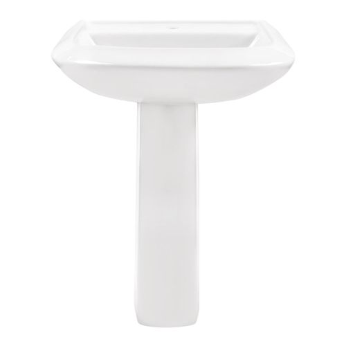 Main product image of Avalanche Standard Pedestal Bathroom Sink Top 25"x21" Single Hole, Pedestal Not Included (White), G0013592