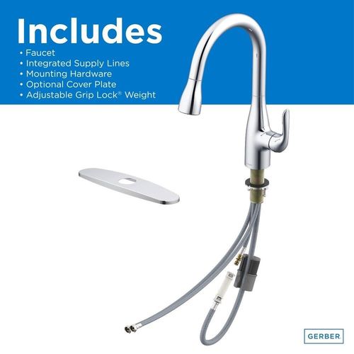 Main product image of Viper Single Handle Pull-Down Kitchen Faucet (Stainless Steel), G0040164SS