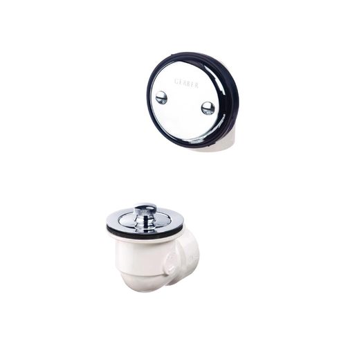 Main product image of Classics Schedule 40 PVC Lift & Turn Drain Kit for Standard Tub (Chrome), G0041552