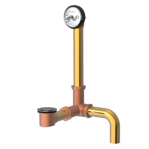 Main product image of Classics Pop-Up Side Outlet 20 Gauge Drain for Standard Tub w/ Brass Nuts (Chrome), G004180791