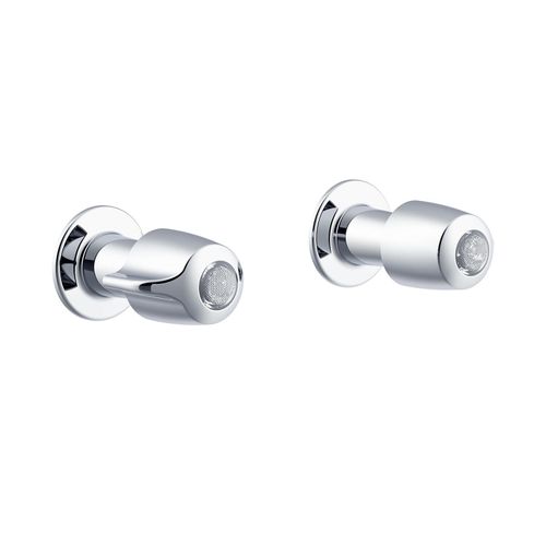 Main product image of Classics 2 Handle Corner Pattern Trim & Compression Valve/Trim (Chrome), G0047150