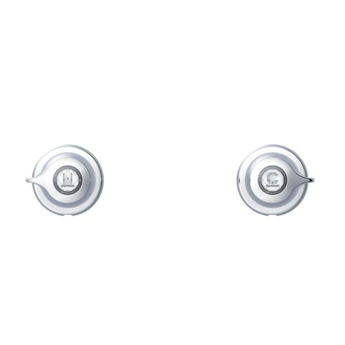Main product image of Classics Straight Pattern Trim & Compression Valves w/ 1/2" IPS Connections, Metal Handles, Hot & Cold Stems (Chrome), G004776083