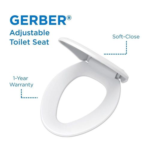 Main product image of Elongated Undermount Soft-Close Toilet Seat (White/Biscuit/Bone), G0099213