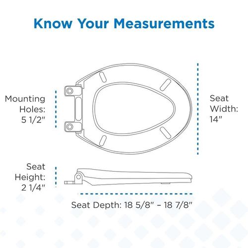 Main product image of Elongated Undermount Toilet Seat (White), G0099216