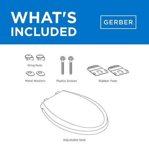 Main product image of Elongated Undermount Toilet Seat (White), G0099216