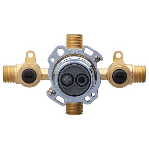 Main product image of Treysta Tub & Shower Valve - Horizontal Inputs w/ Stops - IPS/Sweat (Rough Brass), G00GS505S
