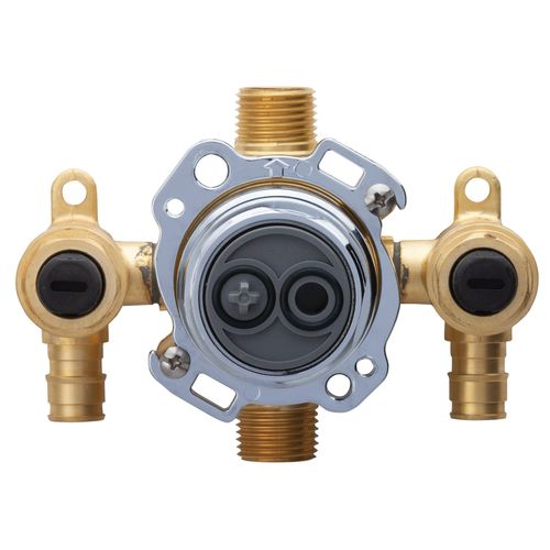 Main product image of Treysta Tub & Shower Valve - Vertical Inputs w/ Stops - Cold Expansion Pex (Rough Brass), G00GS527S