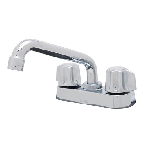 Main product image of Classics 2 Handle Centerset Laundry Faucet w/ Metal Fluted Handles and 6" Swing Spout (Chrome), G0749244