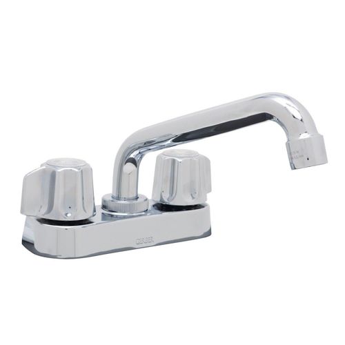 Main product image of Classics 2 Handle Centerset Laundry Faucet w/ Metal Fluted Handles and 6" Swing Spout (Chrome), G0749244