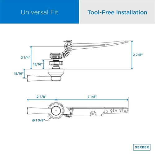 Main product image of Universal Tank Lever (Chrome), GA70036054